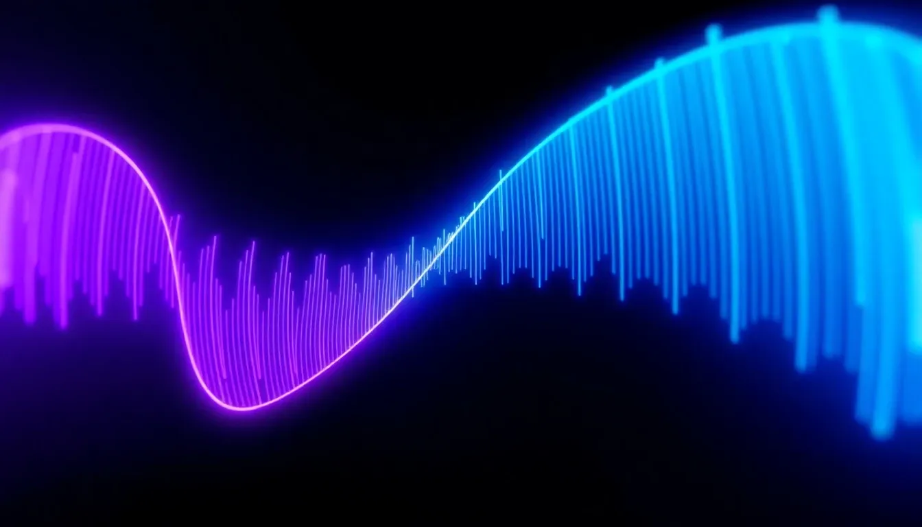 Ondes sonores voix IA